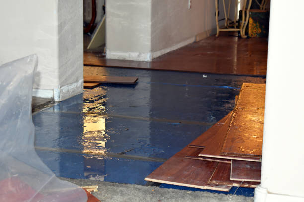 Professional Water Damage Restoration technician working in Upland, CA